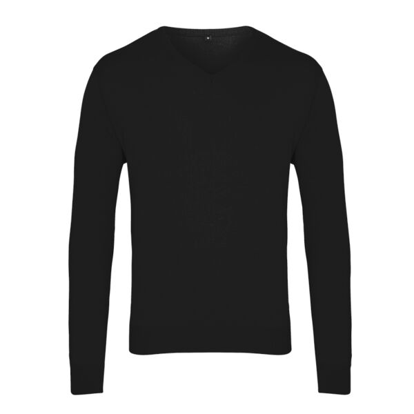 V-neck knitted sweater Thumbnail