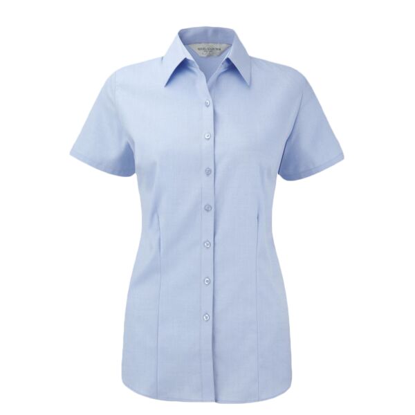 Russell Athletic Collection Ladies Short Sleeve Herringbone Shirt Thumbnail