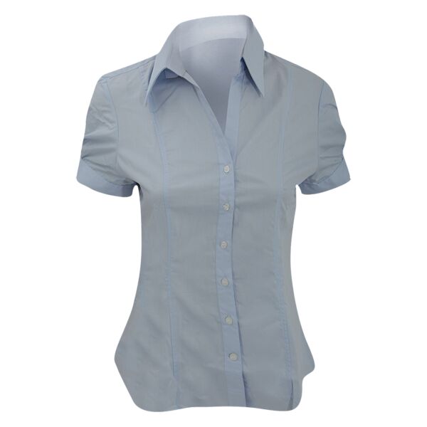 Brook Taverner Ladies Paduli Short Sleeve Poplin Shirt Thumbnail
