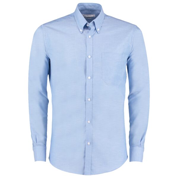 Slim Fit Long Sleeve Stretch Oxford Shirt Thumbnail